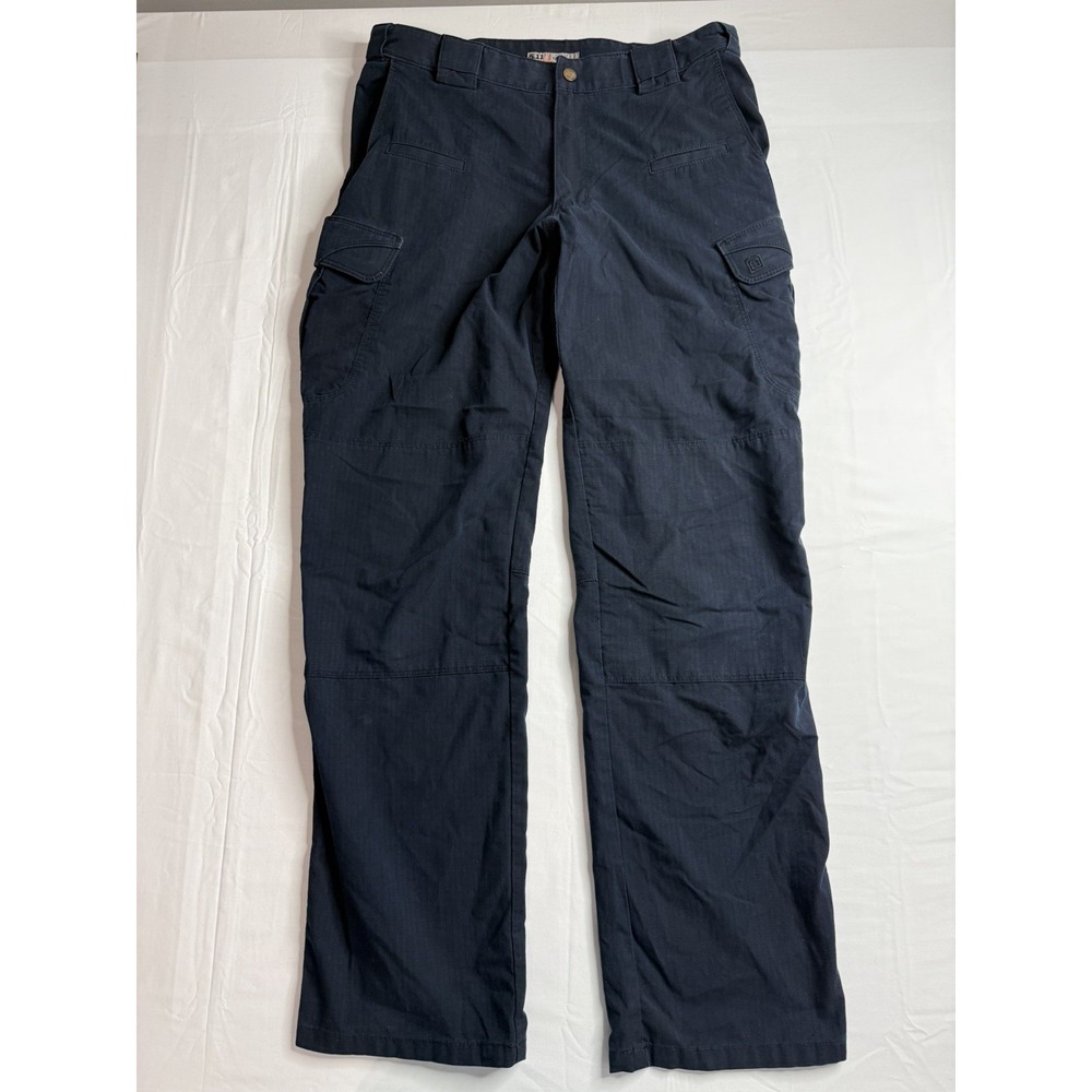 5.11 Tactical Stryke Cargo Pants Mens 34x34 Navy Blue 74369 Flex-Tac Stretch